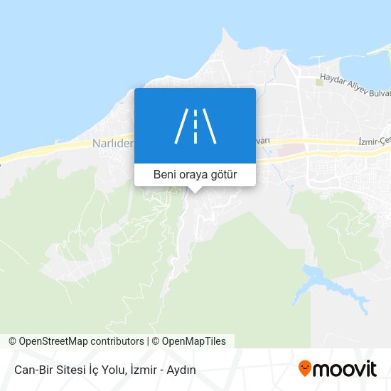 Can-Bir Sitesi İç Yolu harita