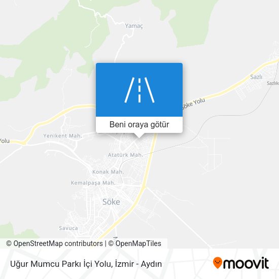 Uğur Mumcu Parkı İçi Yolu harita
