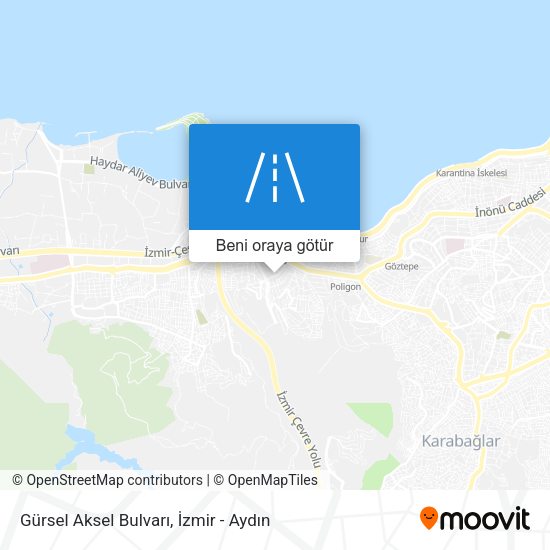 Gürsel Aksel Bulvarı harita