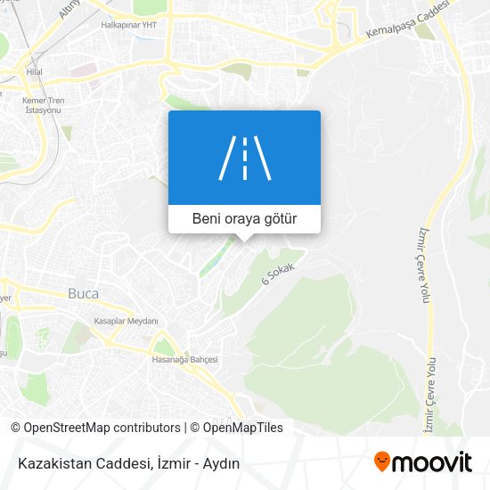 Kazakistan Caddesi harita