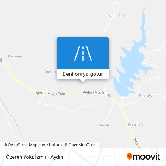 Özeren Yolu harita