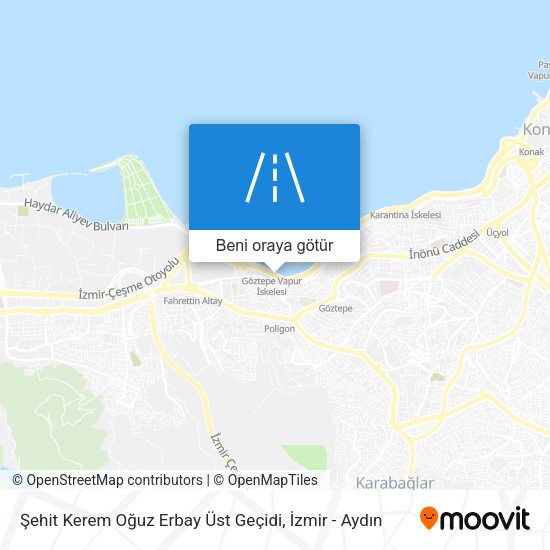 Şehit Kerem Oğuz Erbay Üst Geçidi harita