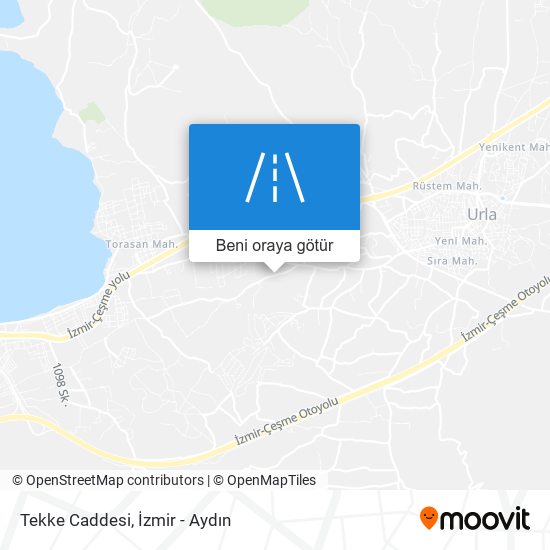 Tekke Caddesi harita