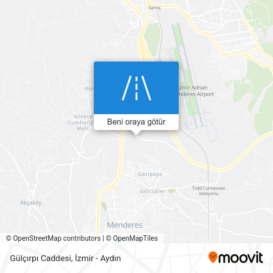 Gülçırpı Caddesi harita