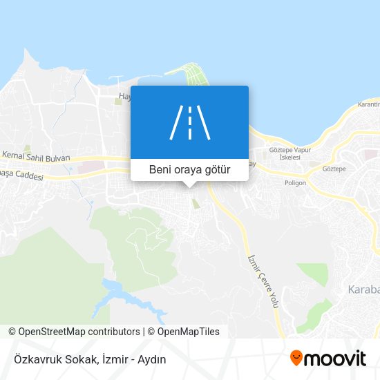 Özkavruk Sokak harita