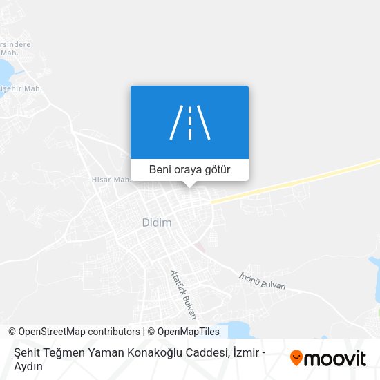 Şehit Teğmen Yaman Konakoğlu Caddesi harita
