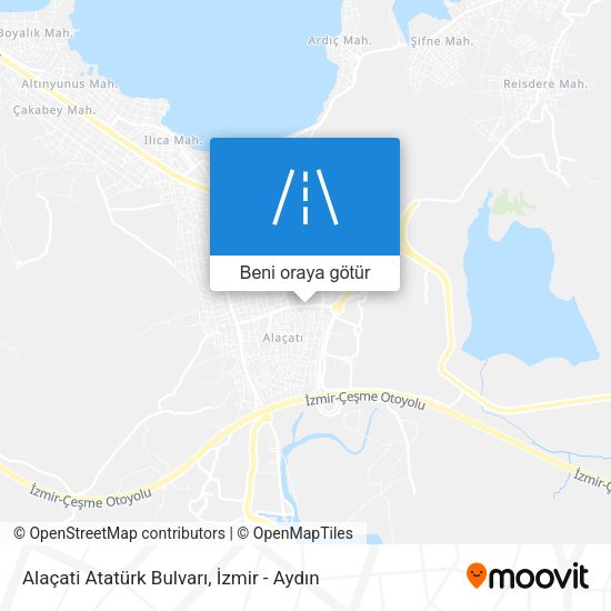 Alaçati Atatürk Bulvarı harita