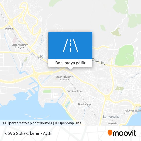6695 Sokak harita