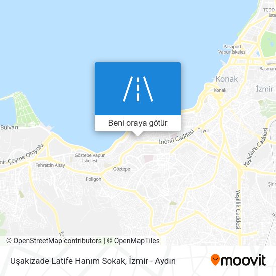 Uşakizade Latife Hanım Sokak harita