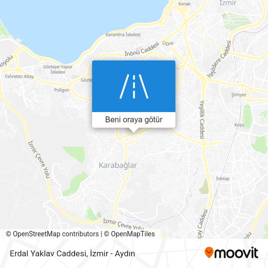 Erdal Yaklav Caddesi harita