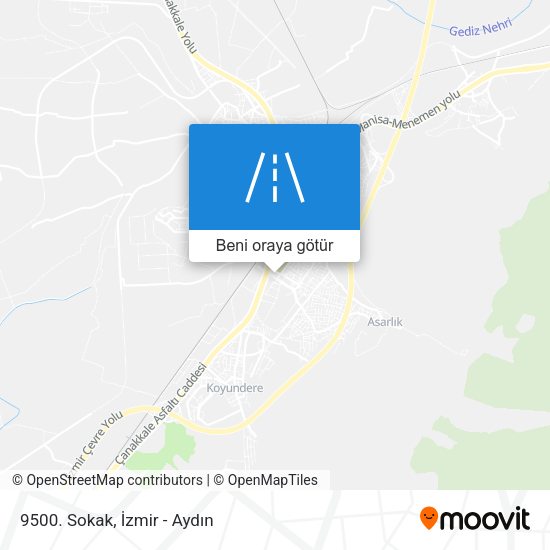 9500. Sokak harita