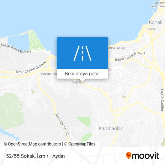 52/55 Sokak harita