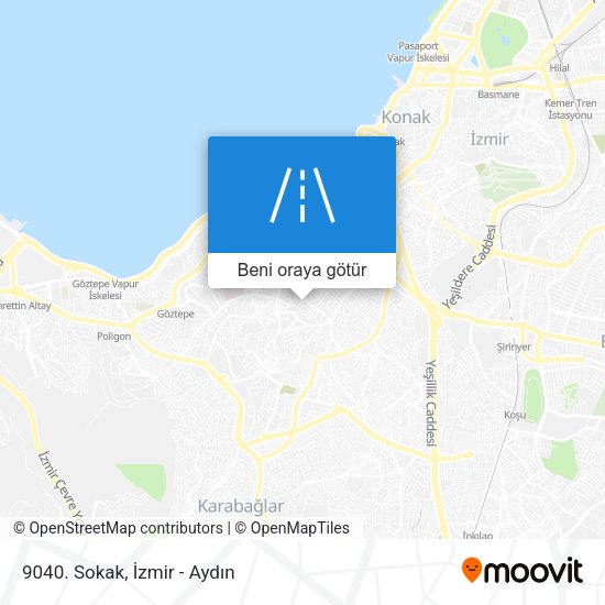 9040. Sokak harita