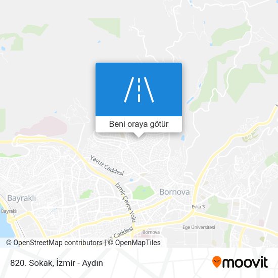 820. Sokak harita