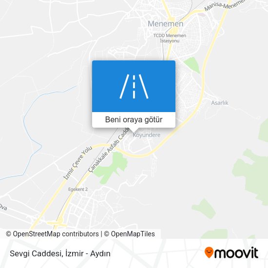 Sevgi Caddesi harita