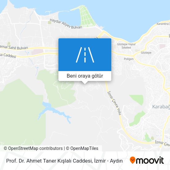 Prof. Dr. Ahmet Taner Kışlalı Caddesi harita