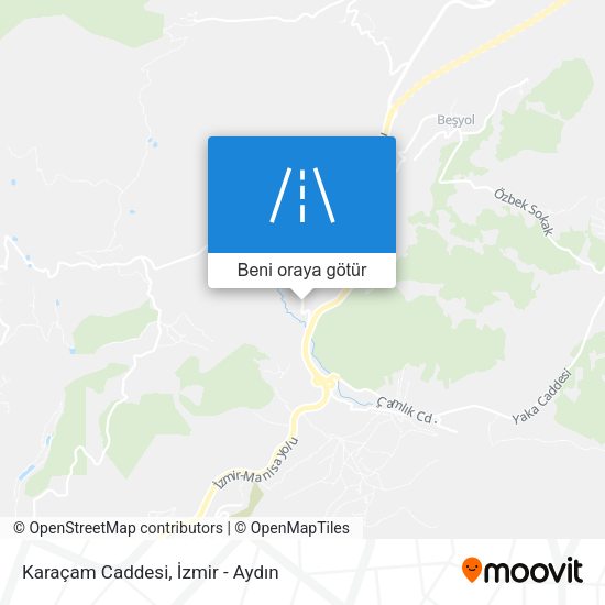 Karaçam Caddesi harita