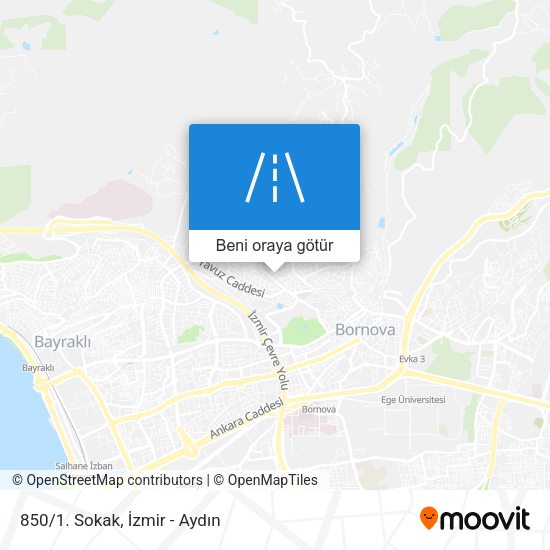 850/1. Sokak harita
