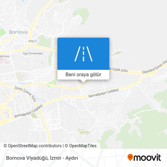 Bornova Viyadüğü harita