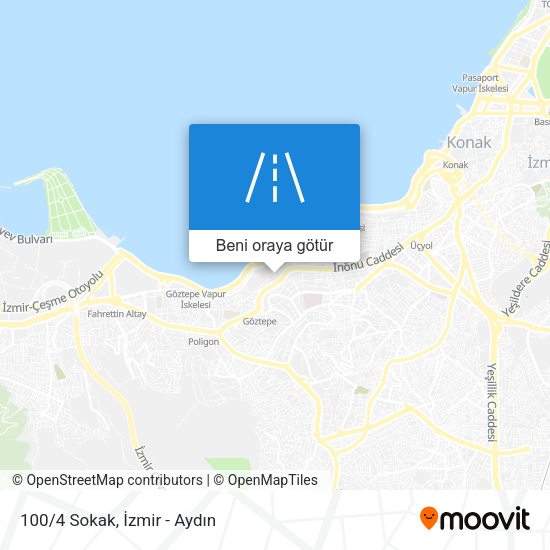 100/4 Sokak harita