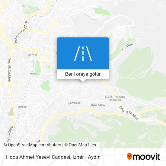 Hoca Ahmet Yesevi Caddesi harita