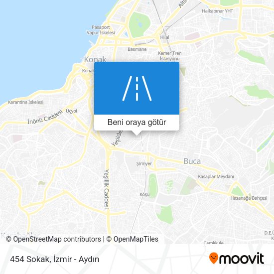 454 Sokak harita