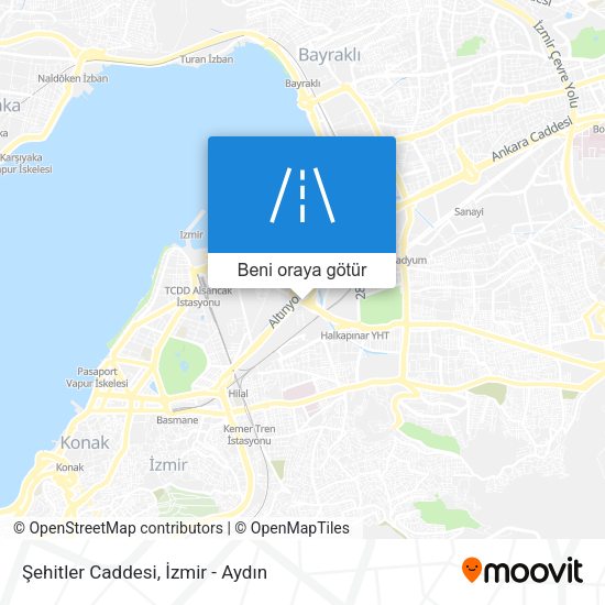 Şehitler Caddesi harita