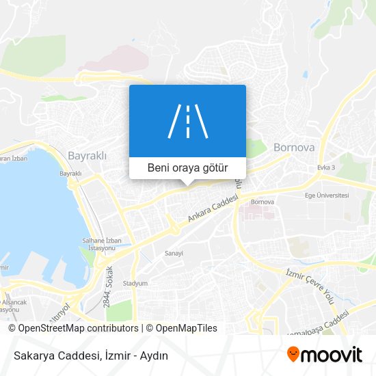 Sakarya Caddesi harita
