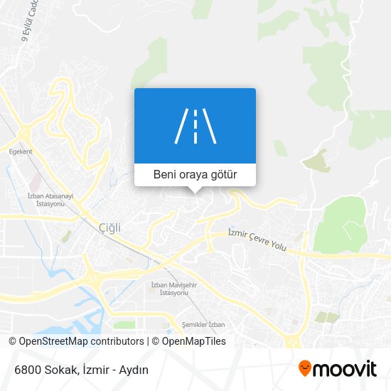 6800 Sokak harita