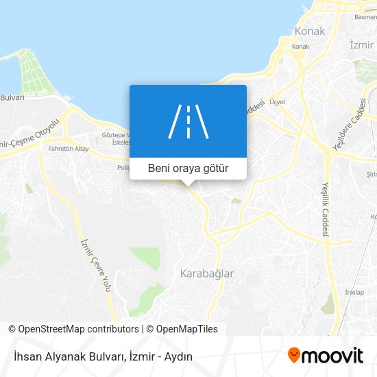 İhsan Alyanak Bulvarı harita