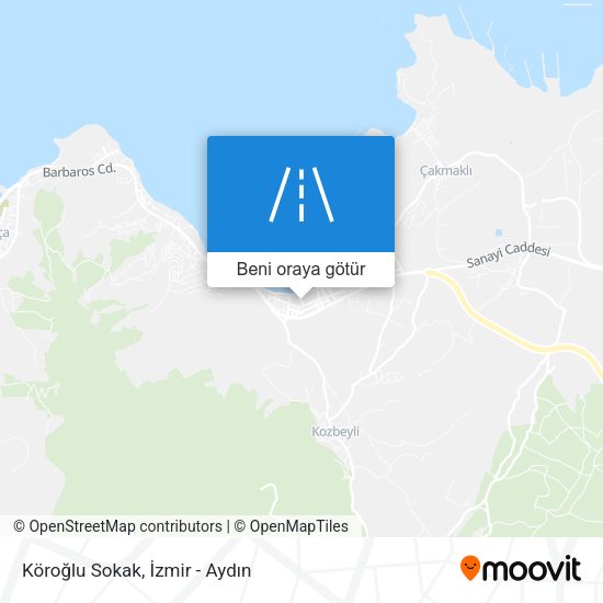 Köroğlu Sokak harita