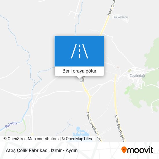 Ateş Çelik Fabrikası harita