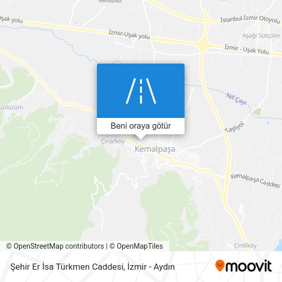 Şehir Er İsa Türkmen Caddesi harita