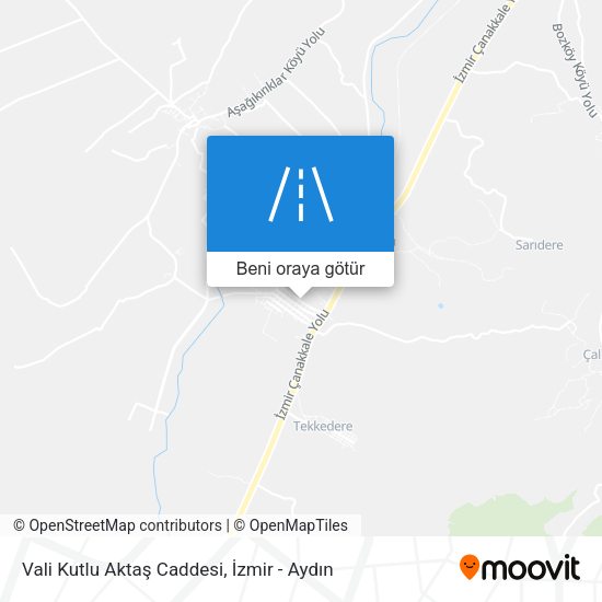 Vali Kutlu Aktaş Caddesi harita