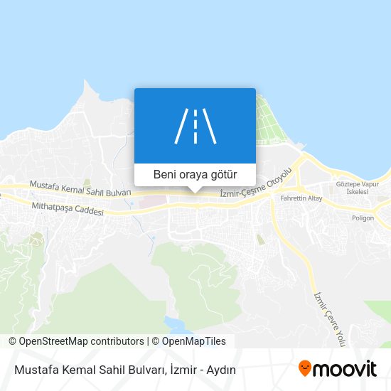 Mustafa Kemal Sahil Bulvarı harita