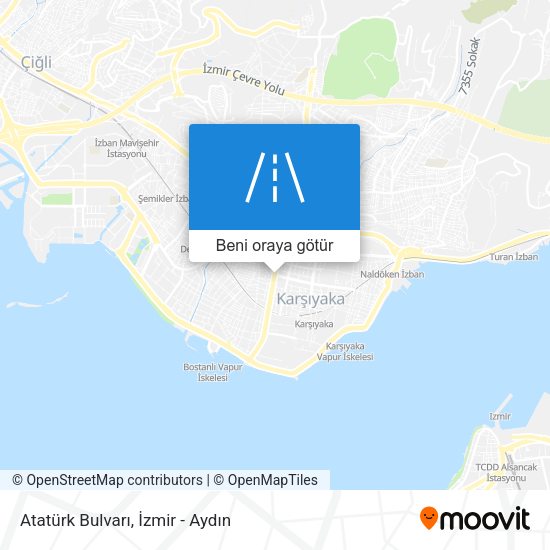 Atatürk Bulvarı harita