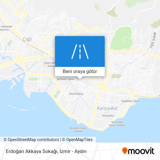 Erdoğan Akkaya Sokağı harita
