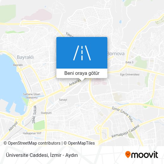 Üniversite Caddesi harita