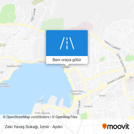 Zeki Yavaş Sokağı harita