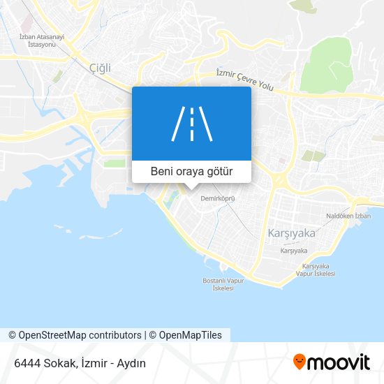 6444 Sokak harita