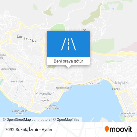 7092 Sokak harita