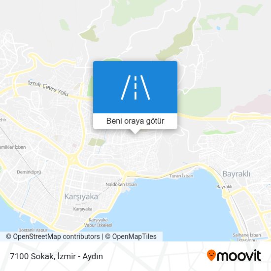 7100 Sokak harita