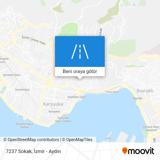 7237 Sokak harita