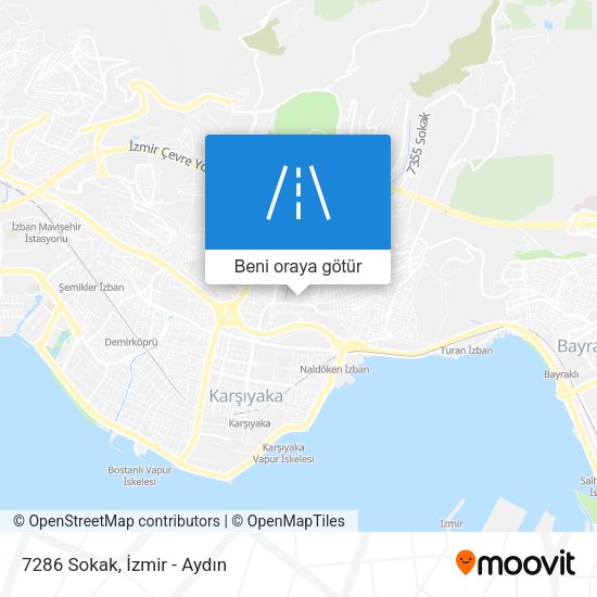 7286 Sokak harita