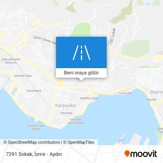 7291 Sokak harita