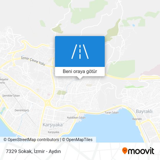 7329 Sokak harita