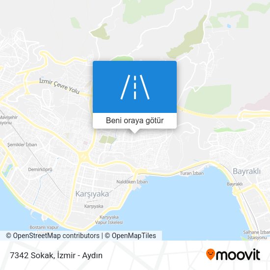7342 Sokak harita