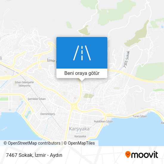 7467 Sokak harita