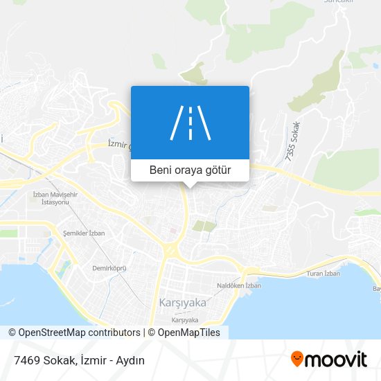 7469 Sokak harita