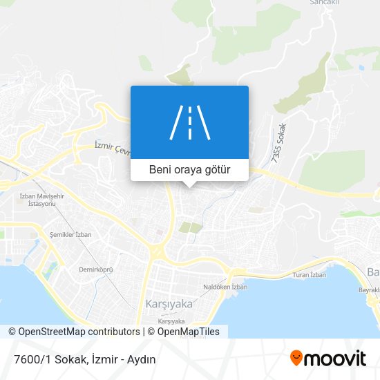7600/1 Sokak harita